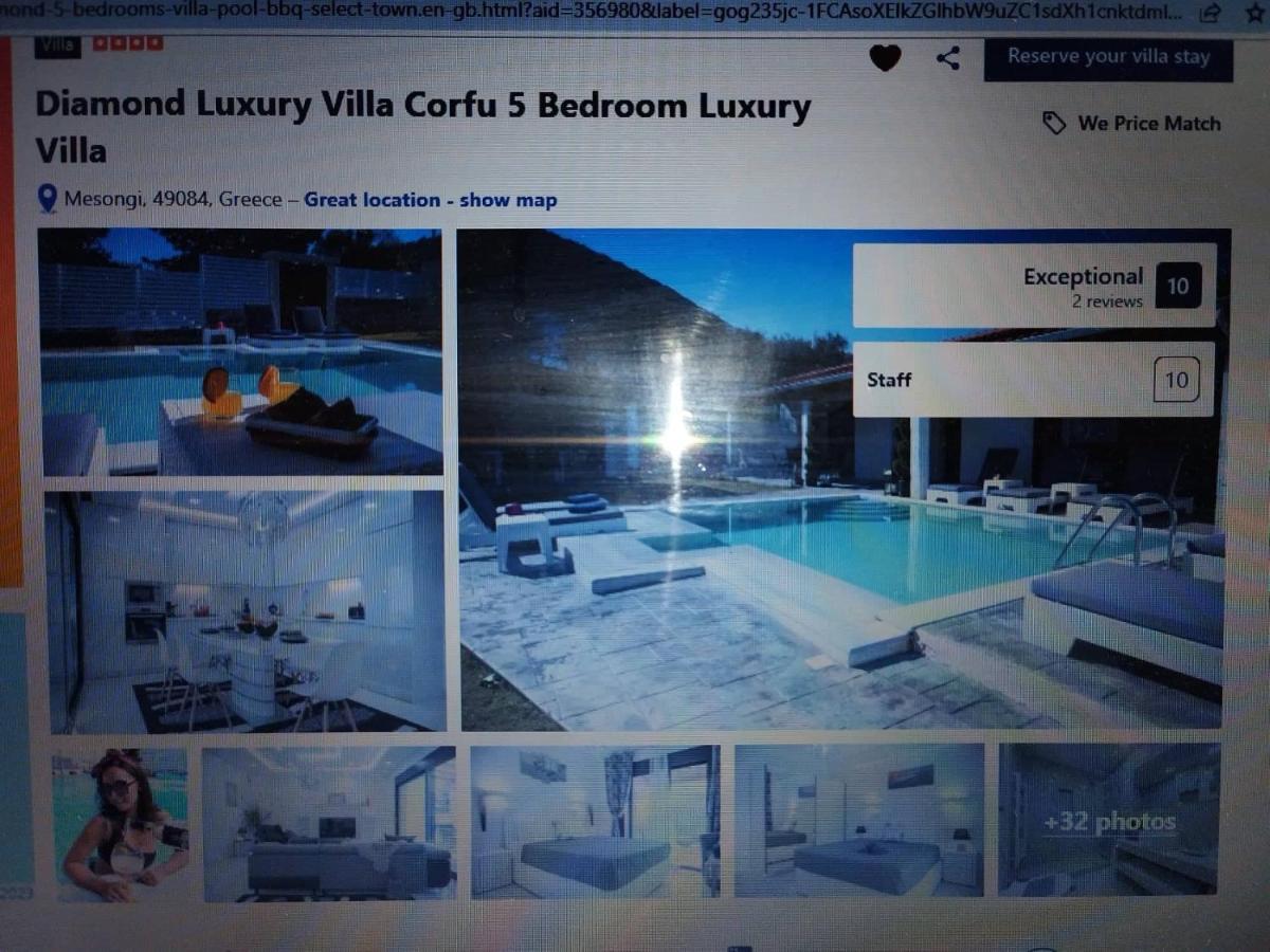 Diamond Luxury Villa Corfu Kato Spilaion 외부 사진